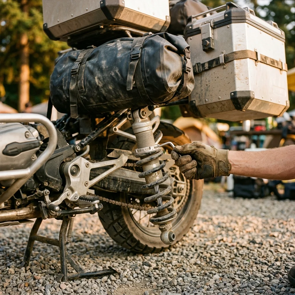 Suspension Setup for a Loaded Adventure Bike: What the Manuals Actually Tell You to Do
