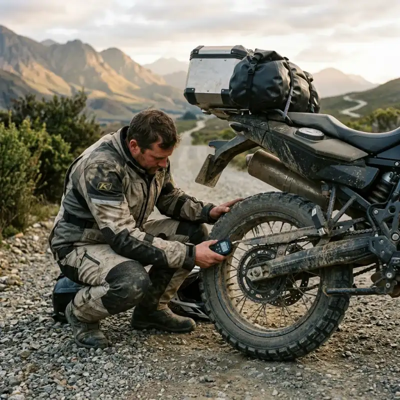 Adventure Motorcycle Tyre Pressure (2026): What Nine Manufacturers Actually Publish