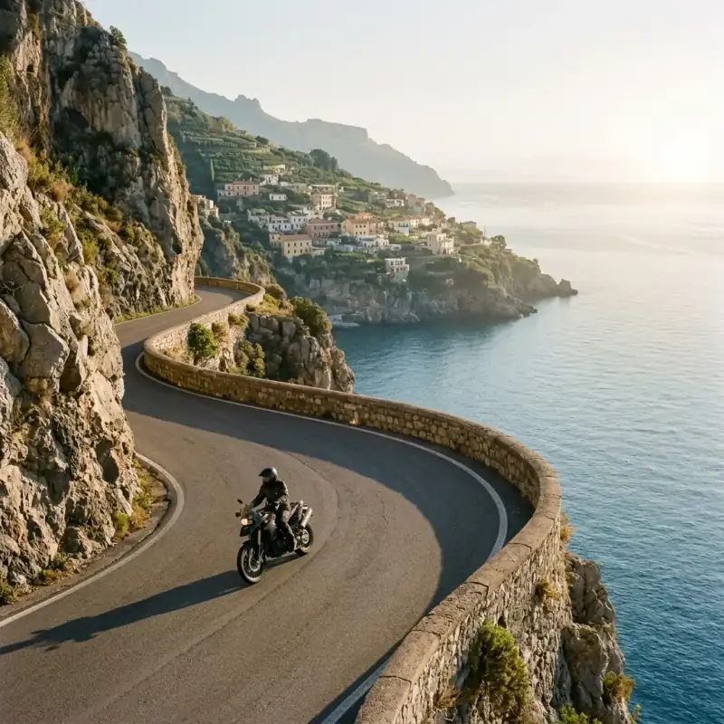 Amalfi Coast by Motorcycle (2026): Plate Rules, ZTL Zones and the SS163