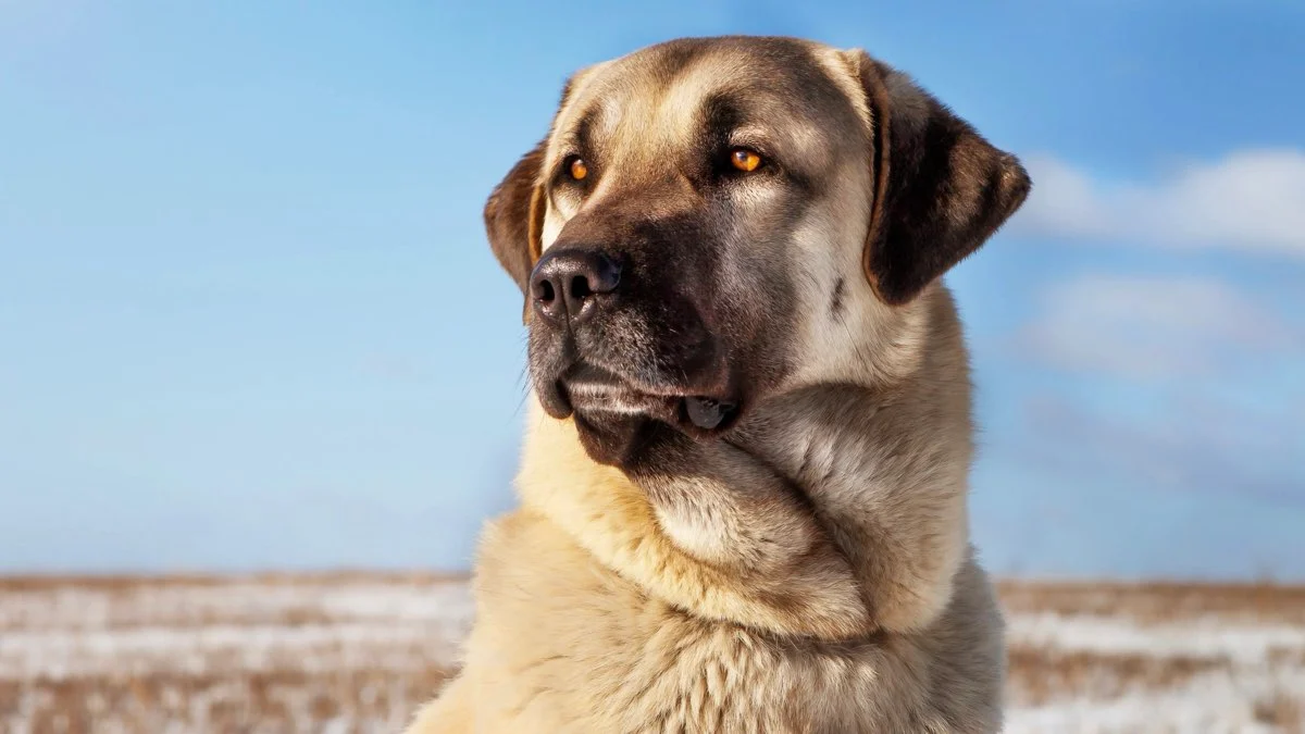 A Kangal livestock guardian dog, the working guardian of Kaçkar sheep flocks