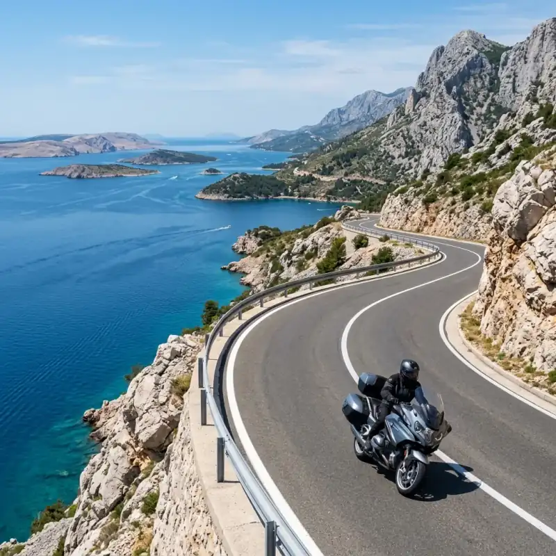 Croatia's Dalmatian Coast by Motorcycle: The D8 Route & Seaside Camping (2026)