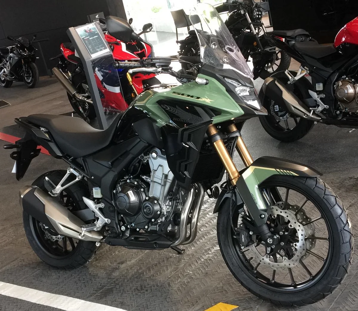 Honda NX500 adventure motorcycle