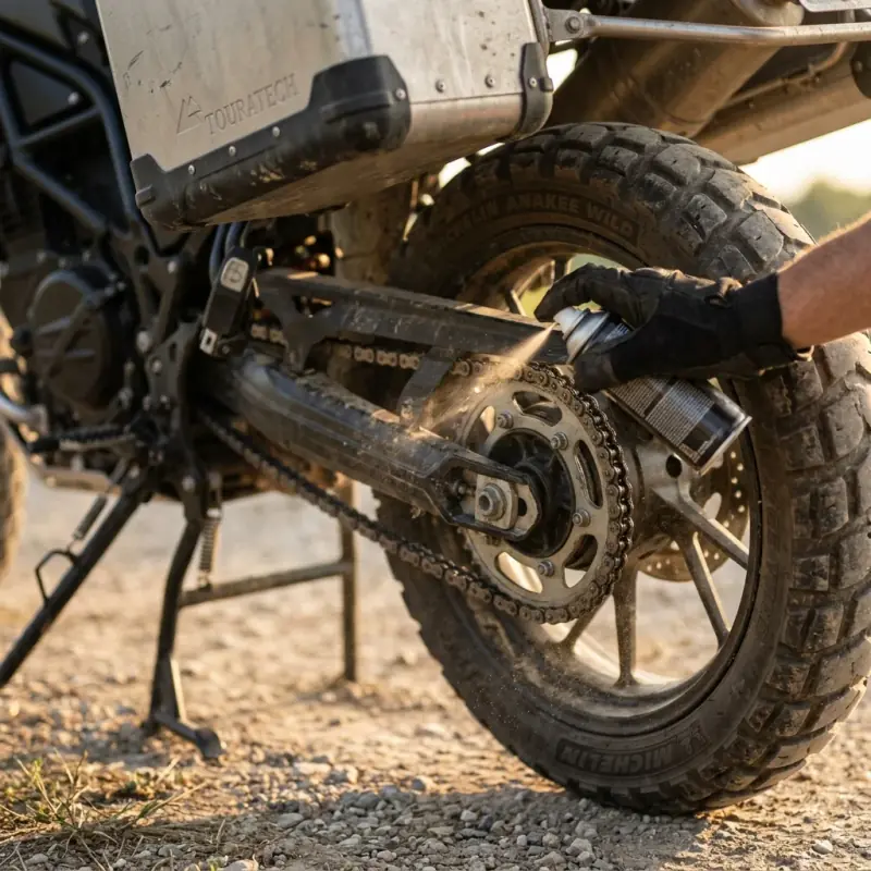 How to Clean and Lube a Motorcycle Chain (2026): The On-the-Road Guide for Touring Riders