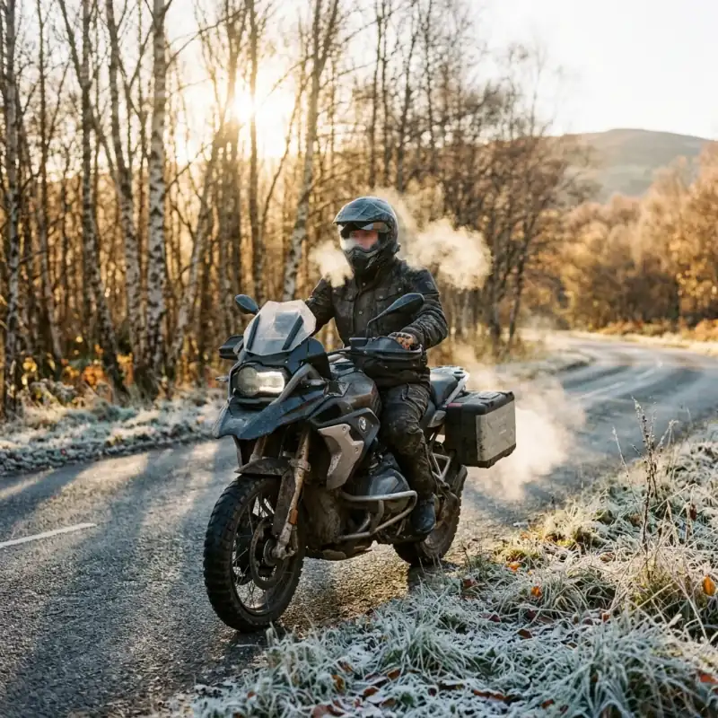 How to Ride a Motorcycle in Cold Weather (2026): Wind Chill, Layering and the Cold That Ends Rides