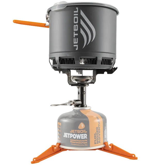 Jetboil Stash ultralight 7.1oz integrated canister stove for motorcycle wild camping