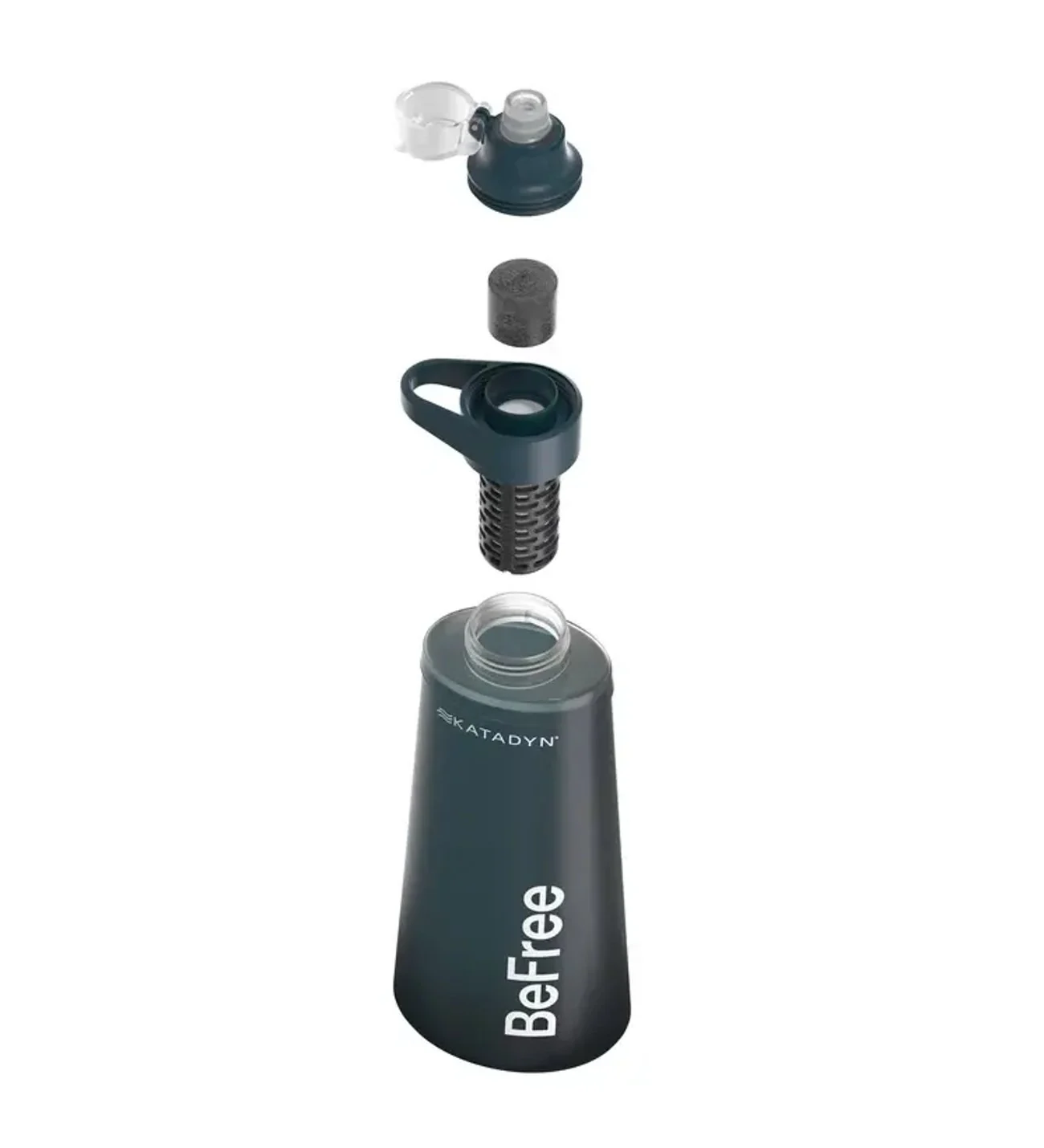 Katadyn BeFree 0.1-micron squeeze water filter for refilling from streams while wild camping