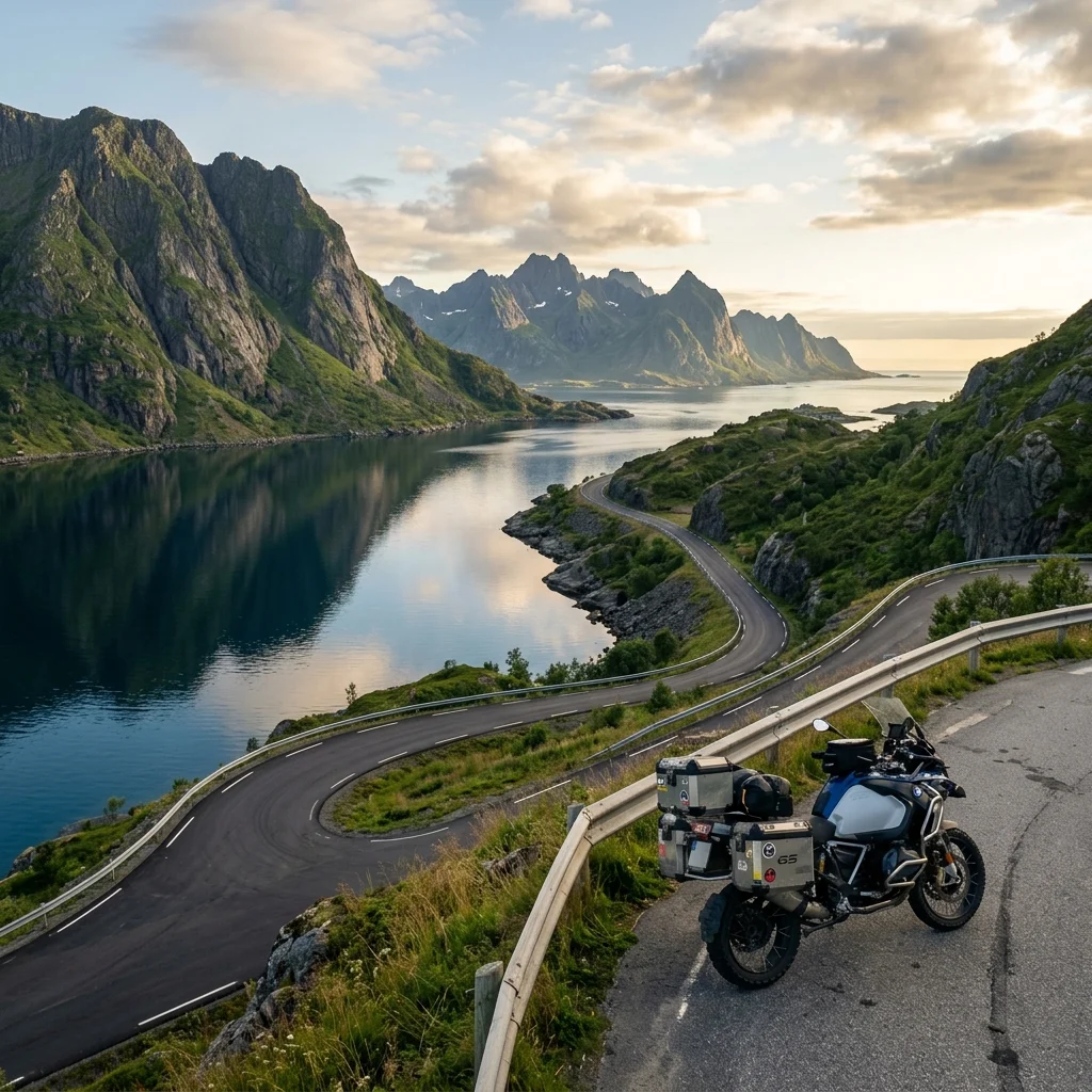 Norway Motorcycle Route: Fjords, the Atlantic Road & Lofoten with Wild Camping (2026)