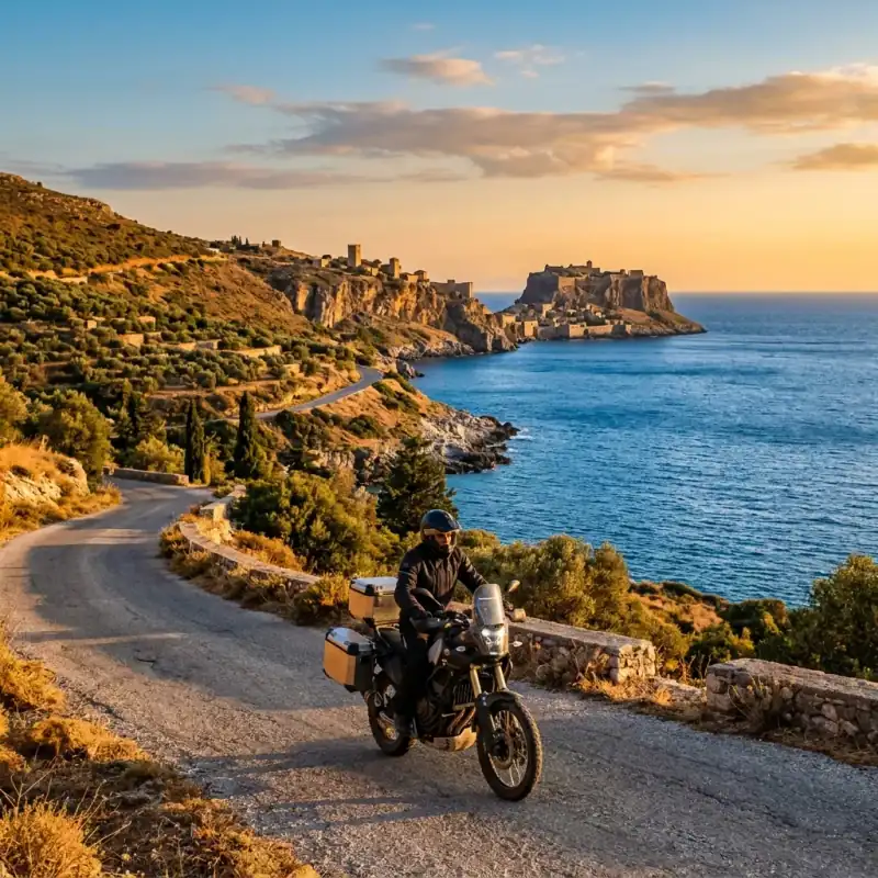 Peloponnese Motorcycle Route: A 7-Day Loop Through Mainland Greece (2026)