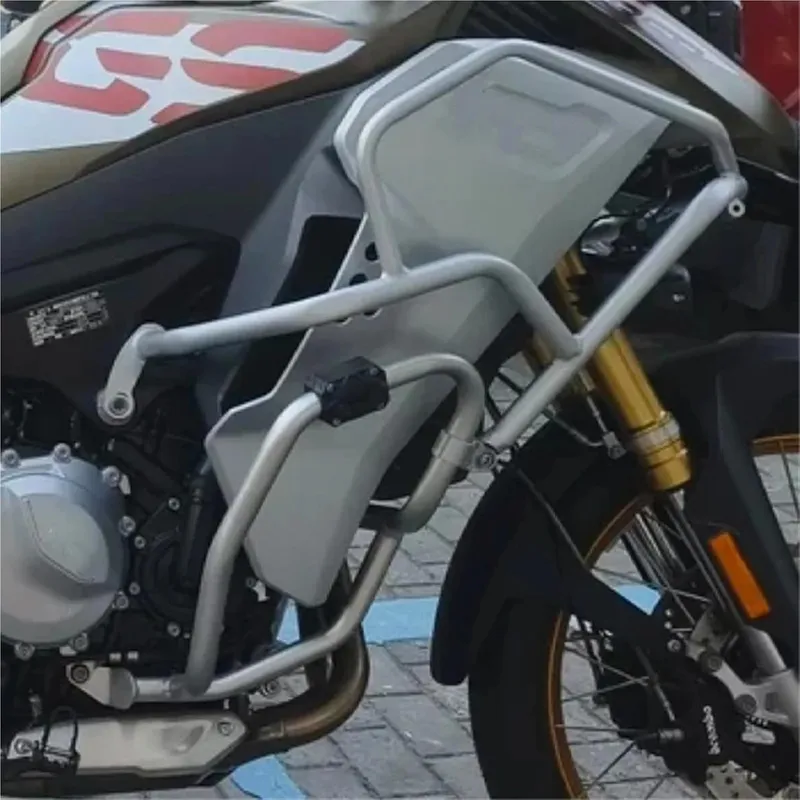 Adventure motorcycle crash bars / engine guards