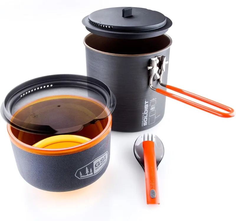 GSI Pinnacle Soloist one-person camping cook set