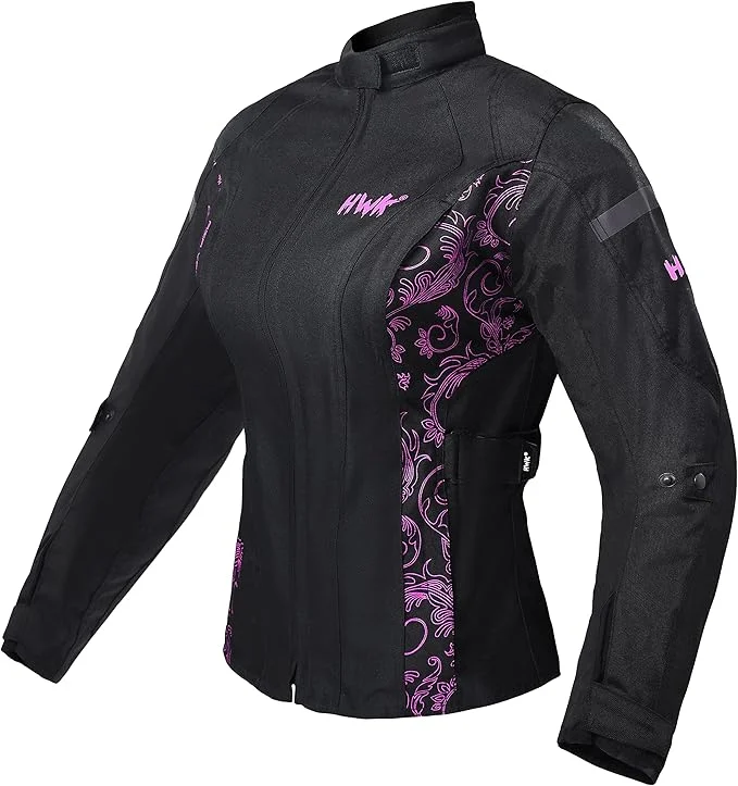 HWK women's adventure/touring motorcycle jacket with removable CE armour