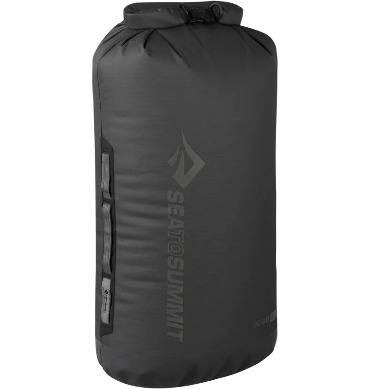 Sea to Summit Big River dry bag in TPU-coated 420D nylon with a Hypalon roll-top closure