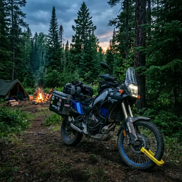 How to Secure Your Motorcycle While Wild Camping in Remote Areas