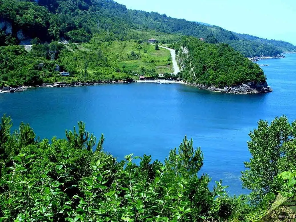 The near-enclosed natural harbour of Gideros on the Black Sea coast