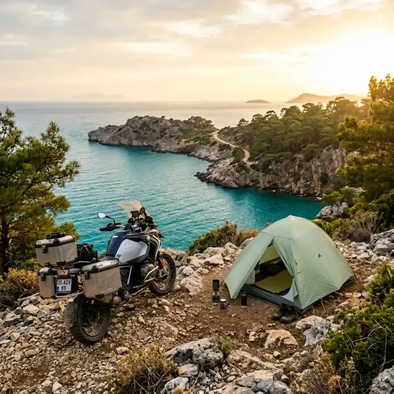 Wild Camping in Turkey on a Motorcycle: Bays, Legality and Best Spots