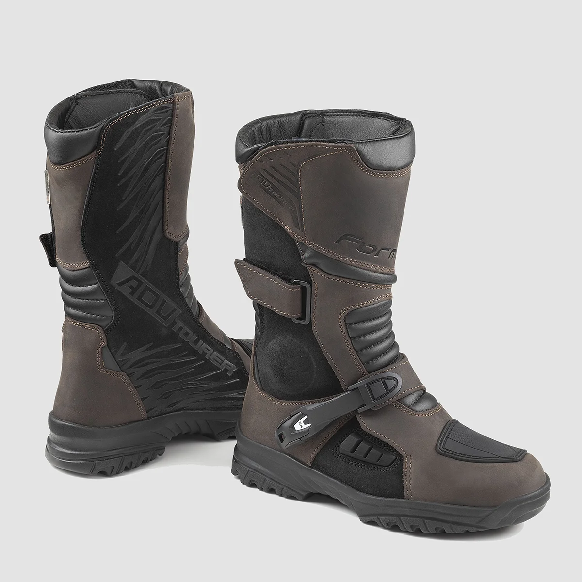 Women's ADV motorcycle boots ankle protection detail 2026